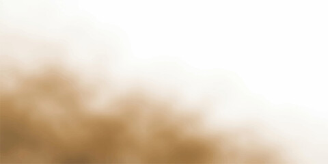 A soft, ethereal cloud of sepia-toned dust drifts across a bright, clean background, suggesting movement and atmosphere. © LumenCraft