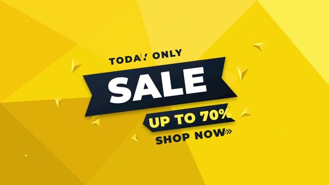 Sale up to 70 off today only shopping banner