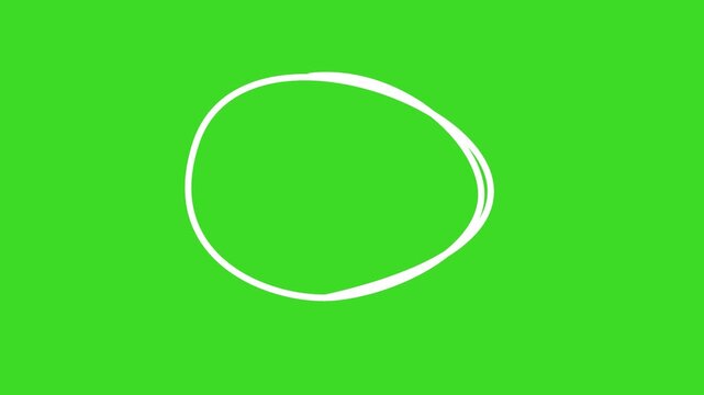 Circle marker with drawing effece, Animated red circle drawn, red marker pen style, doodle red circle marker and underline stroke, Red Circle Highlighter Scribble Animation on transparent background.