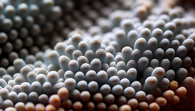 Extreme Macro Of Polyester Stable Fiber Selective Focus Shallow Depth Of Field