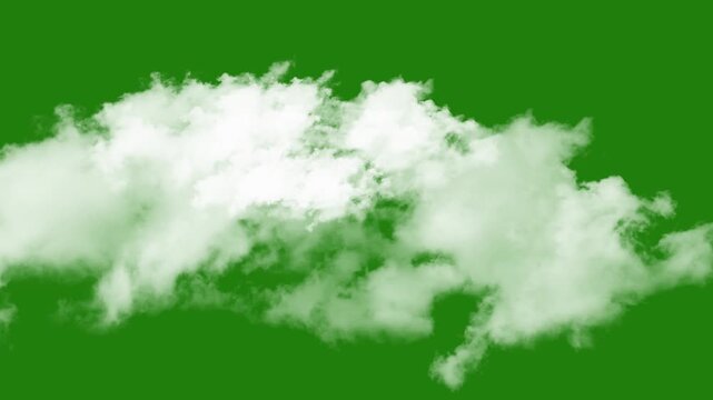 Cloud green screen stock video, cloud zoom shoot Transition green screen video. 4k Moving clouds motion graphic effects on green screen background.  flying clouds green screen, Moving white clouds