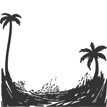 On a Massive Scale Vintage Illustration Vector
