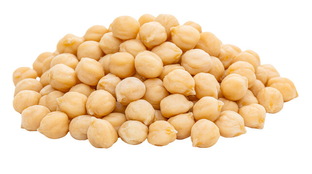 Pile of dried chickpeas