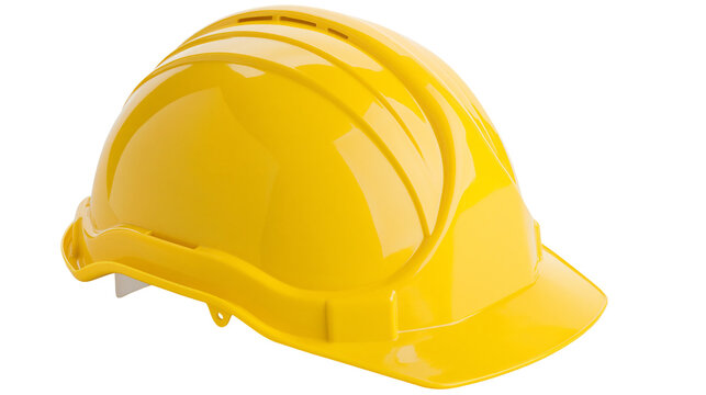 Yellow hard hat safety helmet construction protective headwear