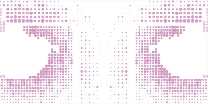 ping and White Polka Dot Background