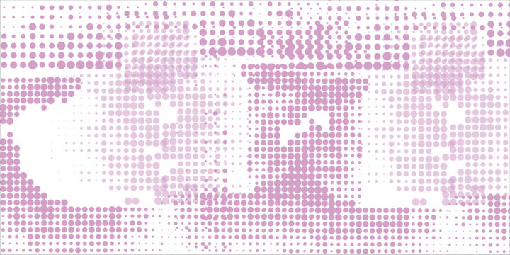 ping and White Polka Dot Background