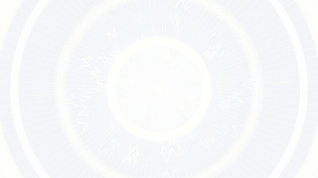 light gray background with white circular motion graphics