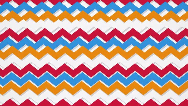 colorful chevron pattern on white background