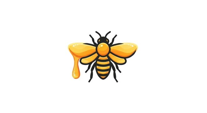 Illustration of a honey bee.