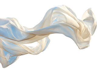 Fototapeta premium Flowing Creamy Fabric in Motion for Artistic and Fashion Photography