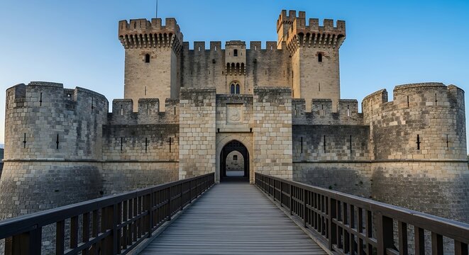 The medieval fortress of tarascon castle in provence, france