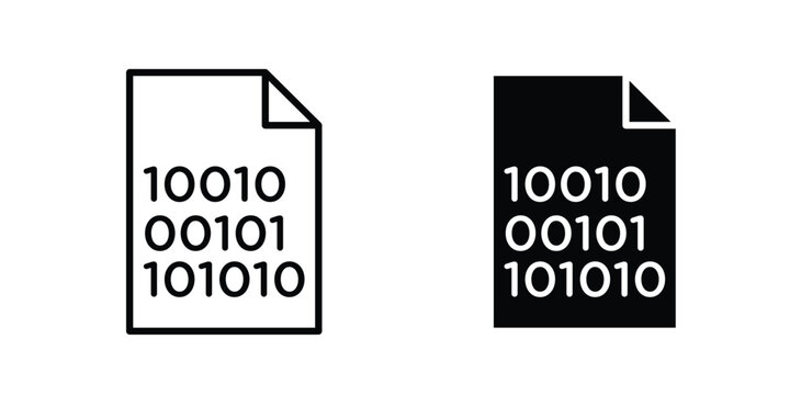 Binary code icon