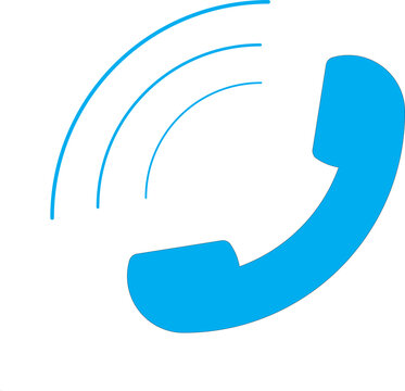blue call or ring icon
