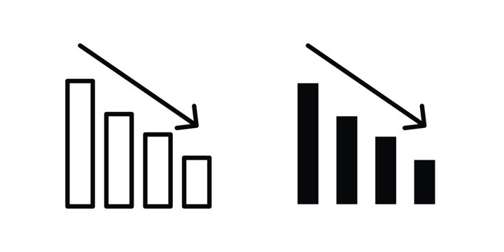 Reduction chart icon