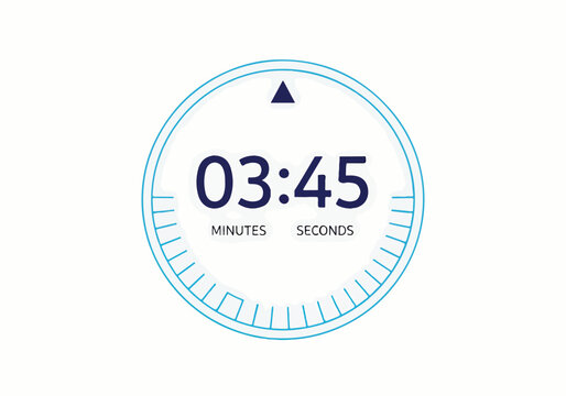 A digital timer display