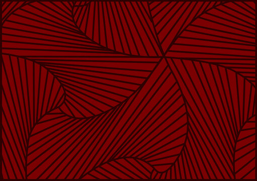 Red abstract striped black line pattern geometric background for use as wallpaper or with design layout