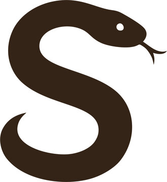 illustration of a snake's initials
