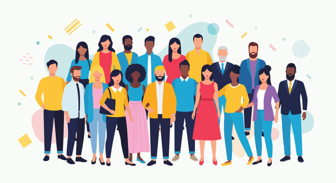 A diverse group of people standing together (2)