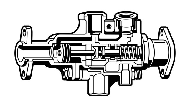 Mechanical Gearbox Industrial Component.