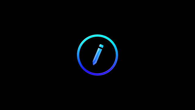 Edit Action Icon - Professional clean edit icon button animation with polished UI motion for social media videos, app promos and branded digital content