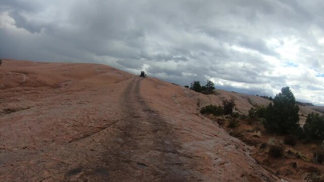 Scenic UTV ride through Moab wilderness with panoramic canyon views and desert landscapes