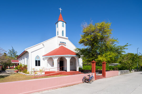 St John Baptist church, Rotoava, Fakarava Atoll, French Polynesia