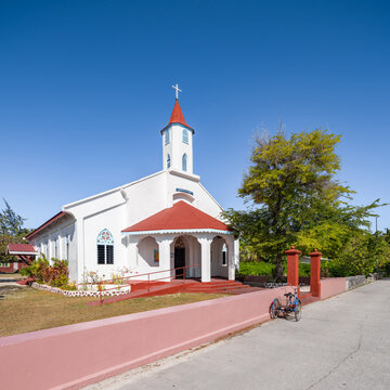 St John Baptist church, Rotoava, Fakarava Atoll, French Polynesia