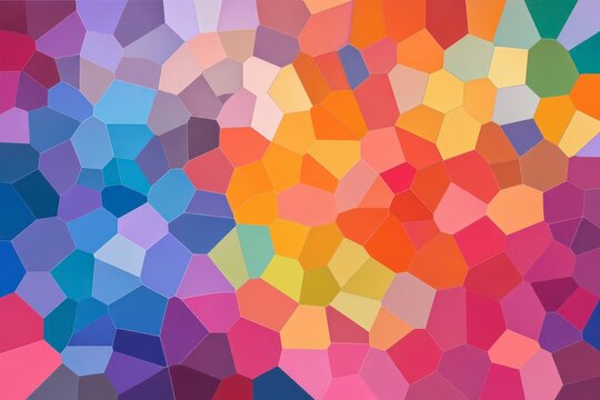 Abs Voronoi Pattern Color