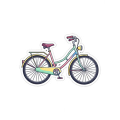 Fototapeta premium Vintage style bicycle illustration isolated sticker