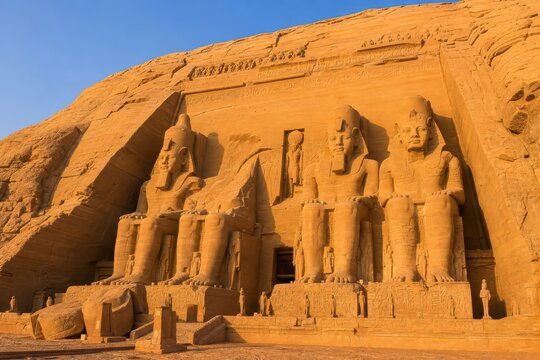 Egypt Abu Simbel Temple Facade