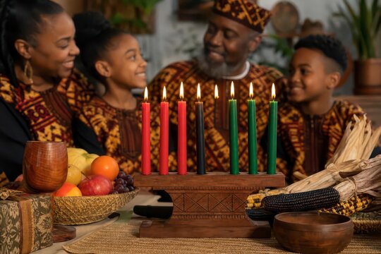 Hol Kwanzaa Kinara Candles Light