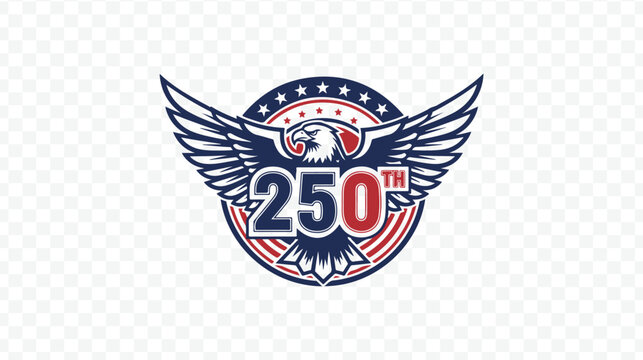 American eagle 250th anniversary emblem