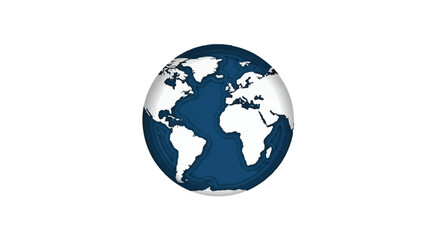 Fototapeta premium Globe Earth Planet World Map.