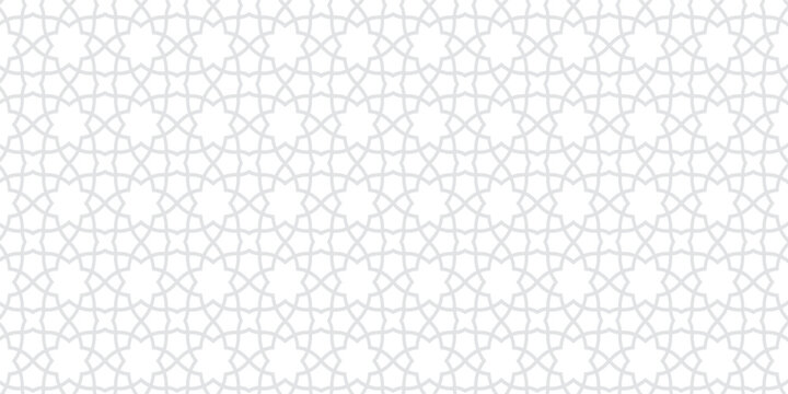 white abstract islamic background with arabian pattern style and seamless concept
