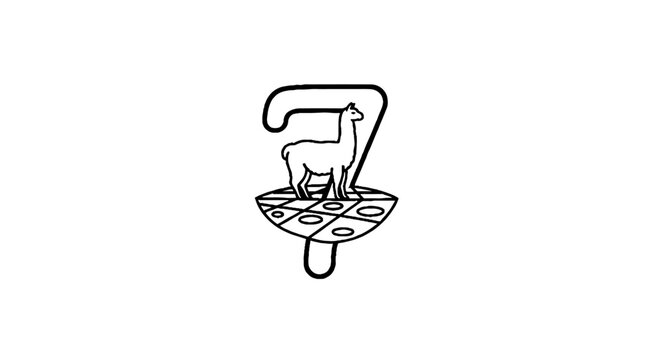 Simple line art of a cat drinking from a faucet.