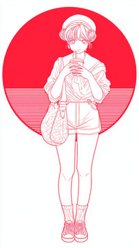 Japanese Lo-Fi Anime Concept Art