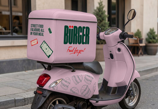 Scooter Delivery Mockup