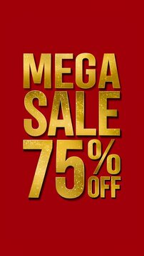 Christmas Mega Sale 75% Off Social Media Story