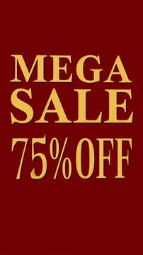 Christmas Mega Sale 75% Off Social Media Story