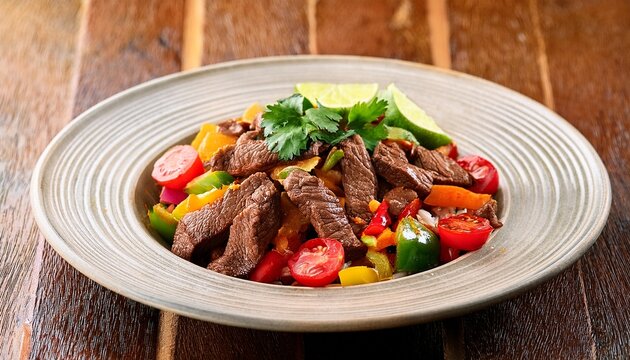 beef and vegetables mexican food