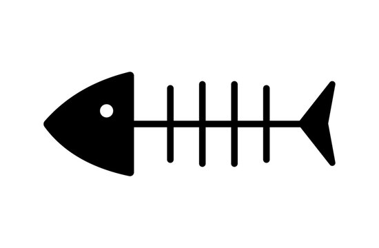 魚の骨のシンプルなイラスト