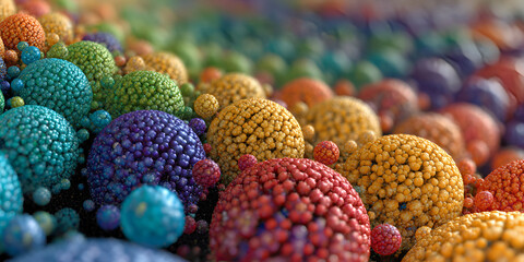 Fototapeta premium The Chromatic Sphere Vortex: A Spiral of Color, Depth, and Living Geometry, ai generated.