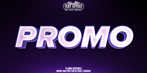 Obraz premium Sale editable text effect, customizable discount and promo 3d font style