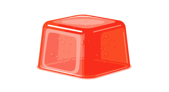 Single red computer keycap isolated on white background