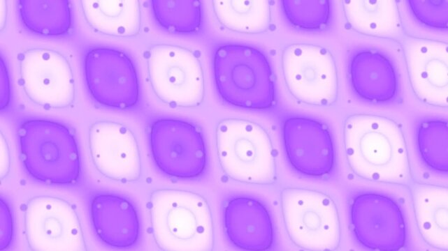 Purple and white dice arranged in repeating pattern