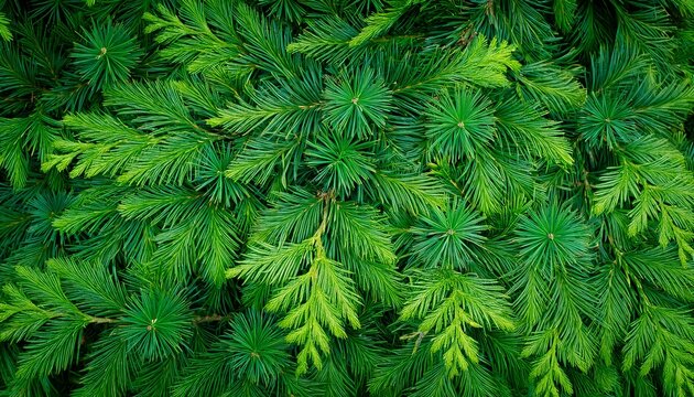 the fresh green pine leaves oriental arborvitae thuja orientalis also known as platycladus orientalis leaf texture background for design foliage pattern and backdrop