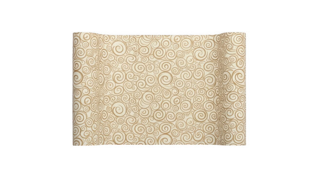 Close-up texture of beige knitted fabric isolated on transparent background