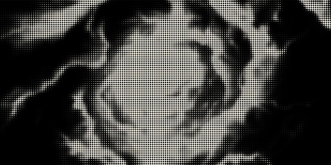 Fototapeta premium Halftone dots lightning explosion pop art comic background. Vector Illustration%09