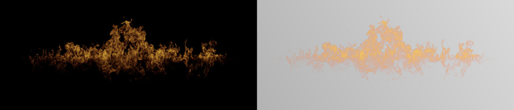 Transparent png of isolated realistic fire flames overlay with intense warm colors burning effect for digital design and background usage burn heat hot fiery fireplace