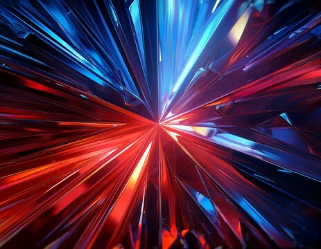 closeup abstract background red blue light full glass computer graphics bifrost bliss clash spectral color